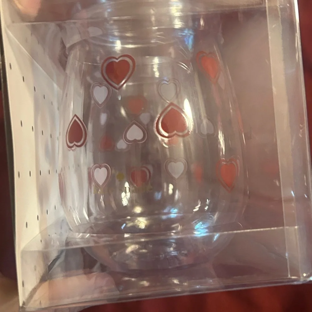 Kate Spade Heartfelt Geo Wine Glass Set
